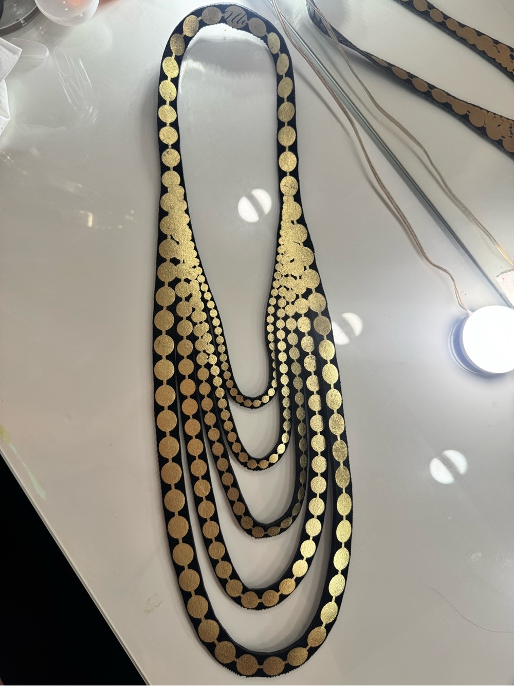 ULIRAPP Gold and Black Statement Necklace - Women Jewelry